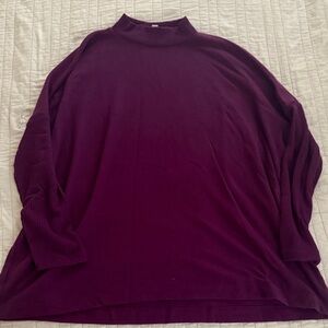 LOFT Rich Purple Turtleneck Sweater